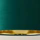 image 6 of ValueLights Reni Small Forest Green Velvet Chrome Inner Lamp Shade | Green