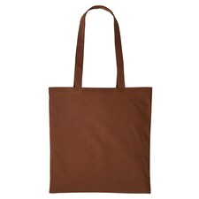 Nutshell Plain Strong Shoulder Shopper Bag - Dark Brown - One Size