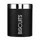 image 1 of Maison by Premier Black Enamel Biscuit Canister