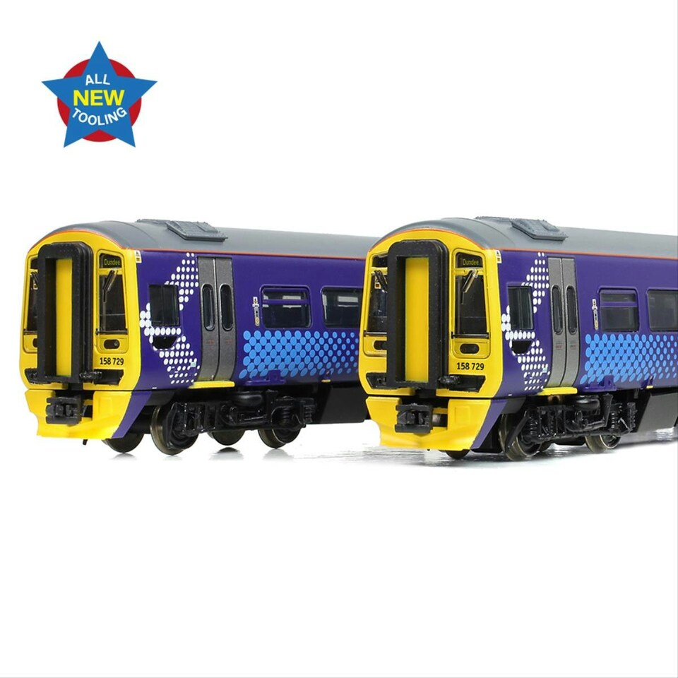image 1 of Graham Farish Class 158 729 2 Car DMU Scotrail Saltire