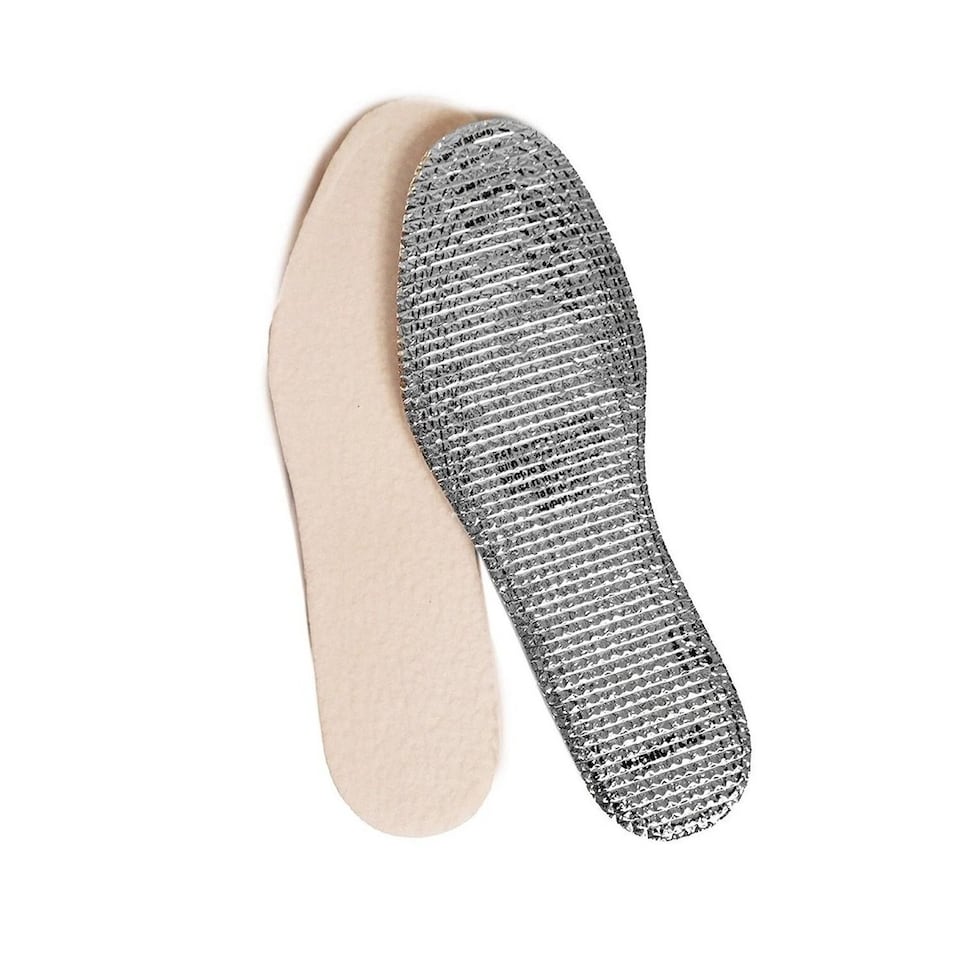 image 1 of BIRCH Thermal Insoles One Size - Trim to Fit for Cold Weather Boots | Silver