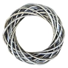 Wicker Small Antique Wash Ring Wreath | Brown | Natural