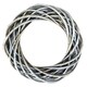 image 1 of Wicker Small Antique Wash Ring Wreath | Brown | Natural