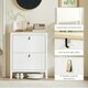 image 6 of HOMCOM 2 Drawer Shoe Cabinet with Flip Doors for Hallway, Entryway White | 80 x 24 x 95.5 cm