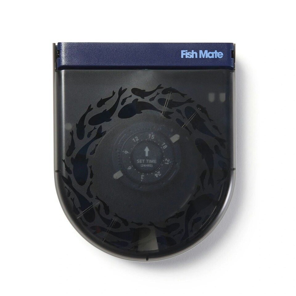 image 1 of Fish Mate 14-feed Automatic Aquarium Fish Feeder (F14) Blue