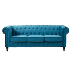 Pelham 3 Seat Velvet Sofa - Teal