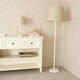 image 2 of ValueLights Charlie White Floor Lamp Beige Taper Shade 