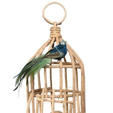 Decorative Green Princess Bird With Clip