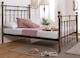 image 3 of 4ft6 Double Brass Finish,Traditional Antique Victorian Metal Bedstead Bed Frame