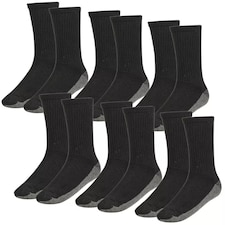 Heavy Duty Thermal Work Socks - UK 6-12, EUR 43-46 | Black | 12
