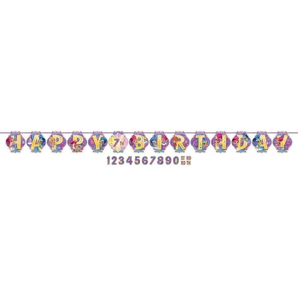 Amscan Letters Happy Birthday Banner - Multicoloured - One Size (UTSG28286)