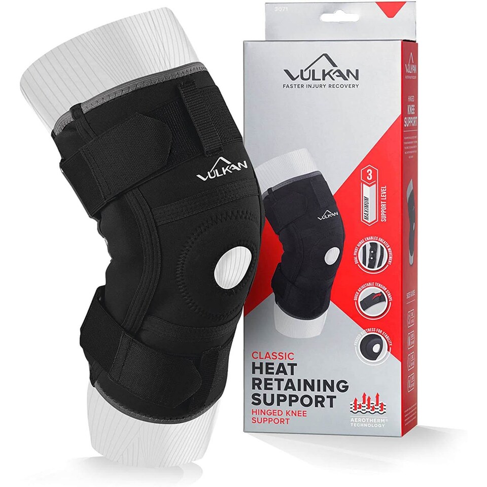 image 1 of Vulkan Classic Hinged Knee Support | Black | S