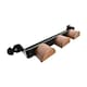 image 3 of Stubbs Shelfie Retro Bridle Rack - Black/Brown - One Size