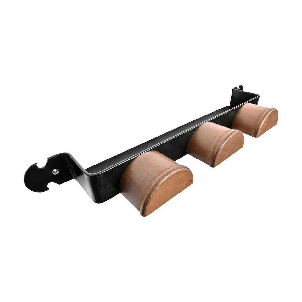 image 1 of Stubbs Shelfie Retro Bridle Rack - Black/Brown - One Size