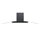 image 2 of SIA CGH90BL 90cm Black Curved Glass Chimney Cooker Hood Kitchen Extractor Fan