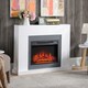 image 2 of HOMCOM Electric Fireplace Suite w/ Remote Control Overheat Protection, 2000W