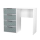 image 4 of Islay 4 Drawer Vanity in Duck & White Matt (Ready Assembled) | Blue | Duck & White Matt