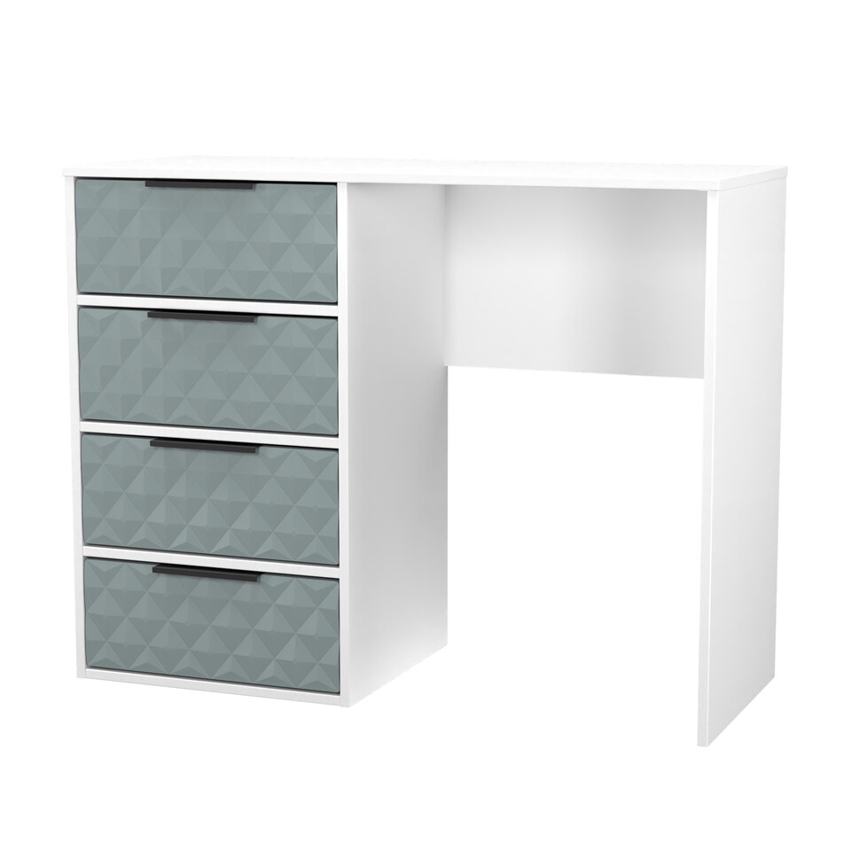 image 1 of Islay 4 Drawer Vanity in Duck & White Matt (Ready Assembled) | Blue | Duck & White Matt