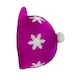 image 2 of HyFASHION Snowflake with Pom Pom Hat Cover - Dark Cerise - One Size Pink | One Size