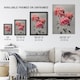 image 3 of Pink Chrysanthemum Flowers Vintage Japan Wall Art Print Kazumasa 12x16"