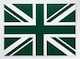 image 1 of Union Jack Flag Green 5x3ft With Eyelets | Multi