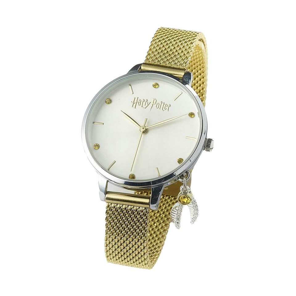 image 1 of Harry Potter Unisex Adult Golden Snitch Analogue Watch - Gold/Silver - One Size
