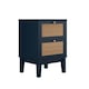 image 2 of Bordeaux Bedside - Engineered Wood/Plastic - L35 x W40 x H58.4 cm - Berlin Blue/Oak