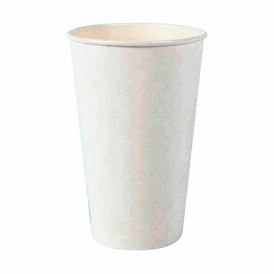image 1 of Set of glasses Algon Disposable Cardboard White 15 Pieces 450 ml (16 Units) N/A