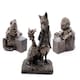 image 3 of Beatrix Potter Plant Pot Feet Antique Bronze Set 3 Brown
