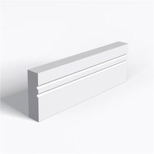 Pack of 5 (Total 5 Units) - Moisture Resistant MDF Primed 2 Drip Architrave - 18mm (T) x 58mm (H) x 4200mm (L)