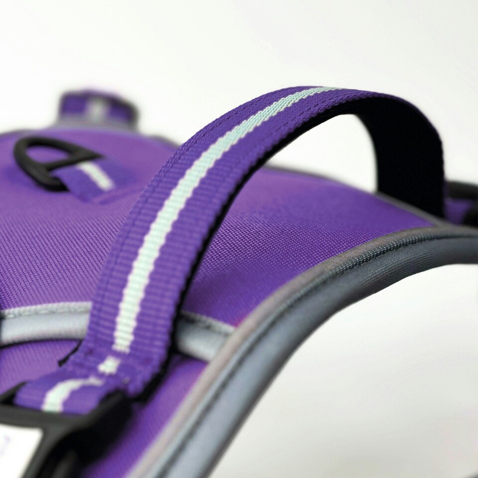 image 1 of HugglePets Activity & Travel Dog Harness Purple | L