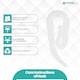 image 3 of White Plastic Curtain Hook Strong Durable Shower Rail Hooks - 50pcs