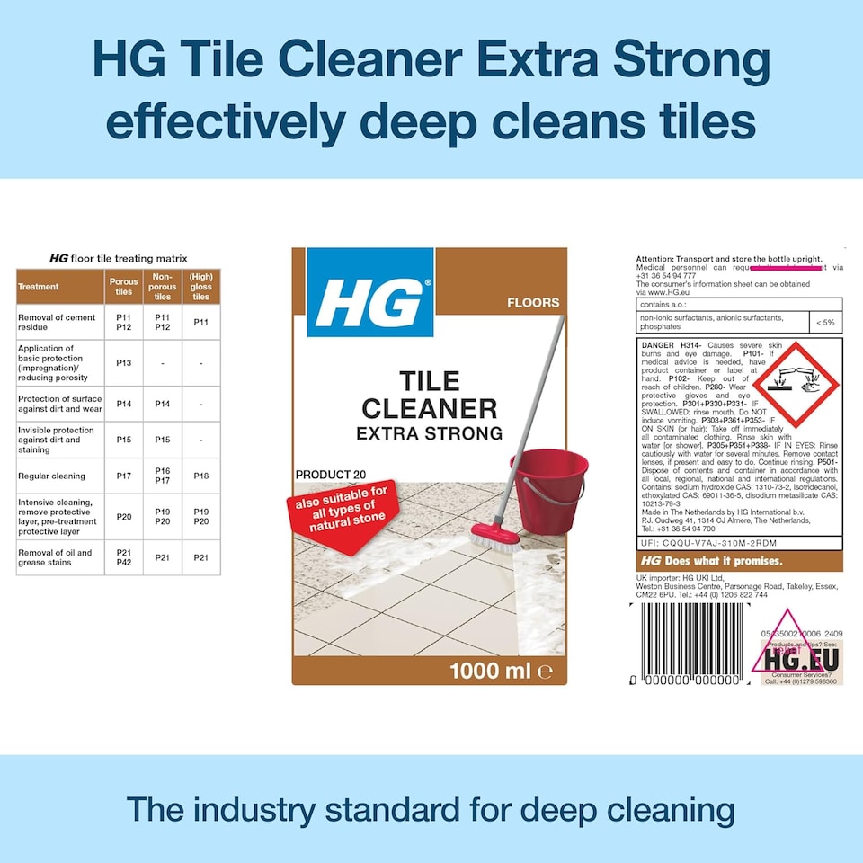 image 1 of HG Tile Cleaner Extra Strong 1L