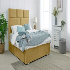 Hampton Plush King Bed Frame - Beige
