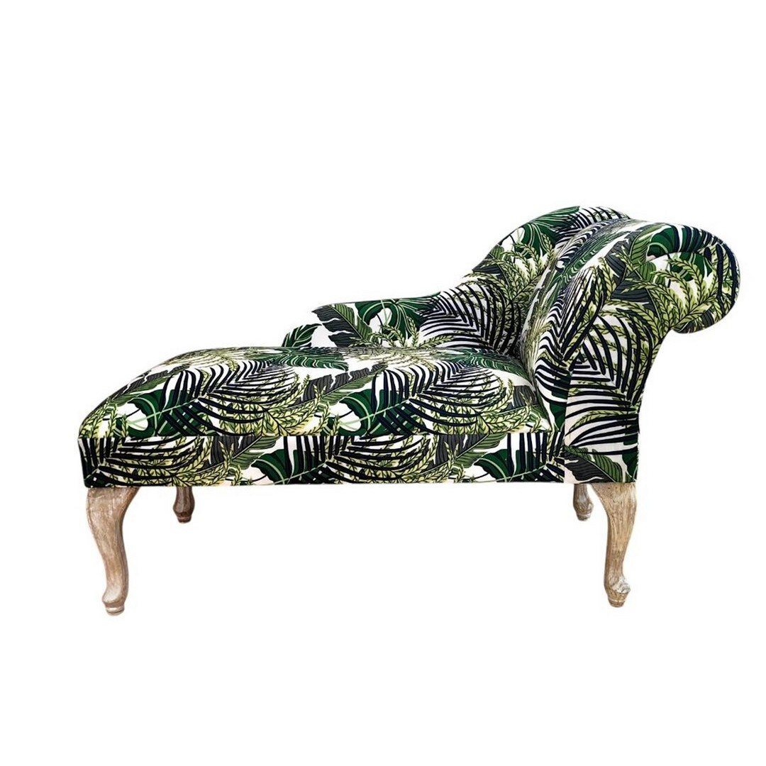 Palm Leaf Mini Chaise Longue Sofa - L57 x W120 x H46 cm