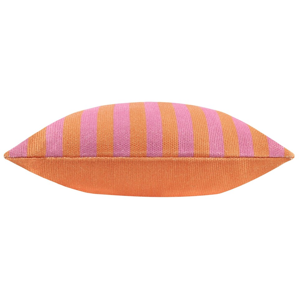 image 1 of furn. Deck Stripe Woven Orange/Pink Outdoor Cushion Cover 59 x 59 cm Multi