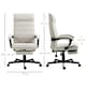 image 7 of Vinsetto High-Back Home Office Chair with Adjustable Height and Footrest, White