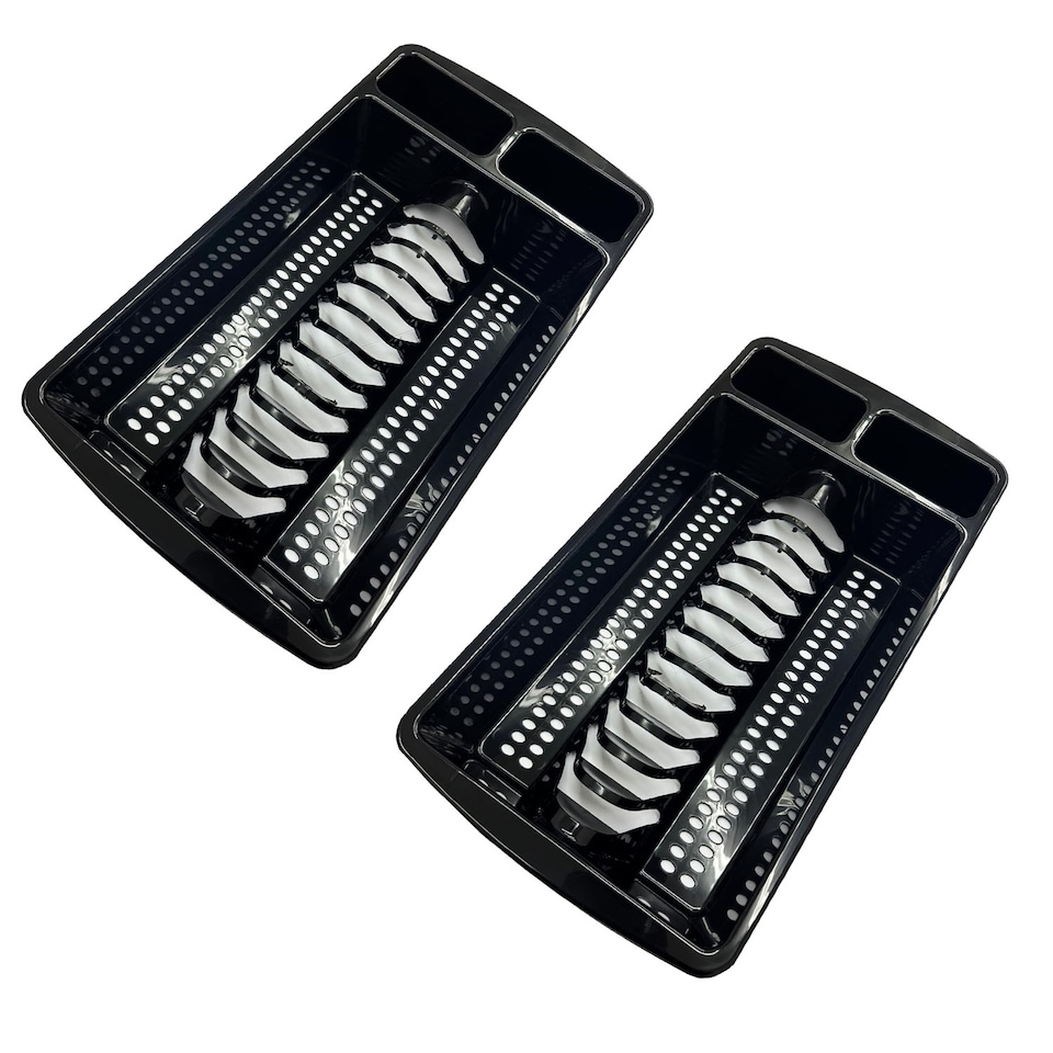 image 1 of 1 X Black High Grade Dish Drainer Rack Kitchen Utensil Holder Drying Rack