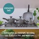 image 3 of Prestige Earth Pan Ceramic Non-Stick Frying Pan - Triple Pack