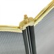 image 4 of Oypla Heavy Duty Steel 3 Panel Fire Screen Spark Guard