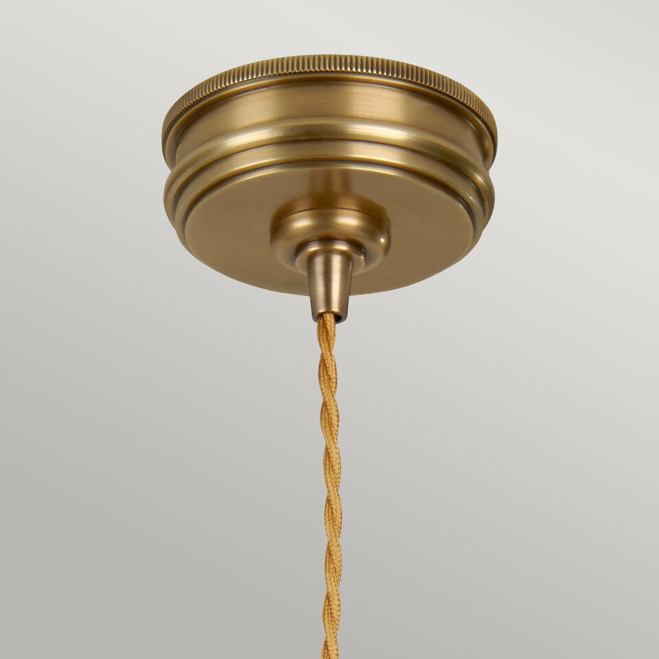 image 1 of Douille 1 Light Ceiling Pendant Antique Brass, E27