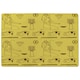 image 1 of Pattern of Egyptian hieroglyphics (Rug) Yellow | XL: 160x230cm