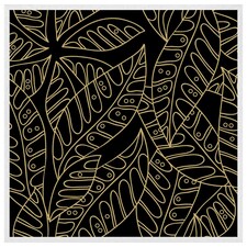 Lined flower print (Picutre Frame) White | XS
