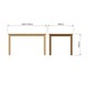 image 10 of Taberno Oak Large 1.4M Extending Dining Table Natural Orange