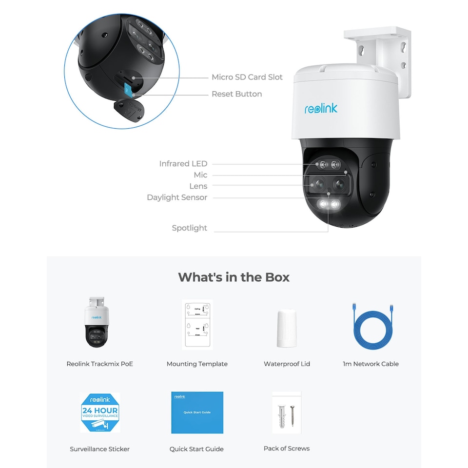 image 1 of Reolink Tracmix 4K Dual-View POS Camera