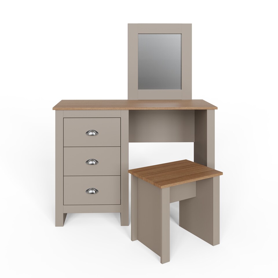image 1 of Lancaster Dressing Table Set | Grey | Grey