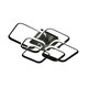 image 1 of Living and Home LED Energy-efficient Semi Flush Ceiling Light - Black