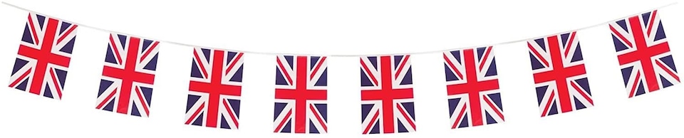 image 1 of 2 x 30ft Fabric Union Jack Bunting | Multi