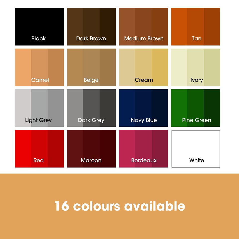 image 1 of Furniture Clinic Leather Recolouring Balm (Medium Brown) - Colour Restorer for Sofas, Chairs, Car Seats & More - Covers Scratches, Scuffs & Fading - 16 Shades Available