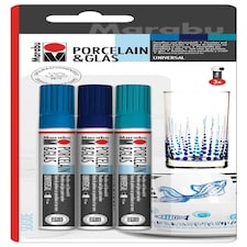 Porcelain & Glas Painter Set Assorted Seaside